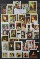 Gyermekfestmény motívum gyűjtemény sok potatisztával, teljes sorokkal, blokkokkal, 8 fekete lapos A4-es luxus berakóban