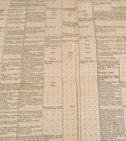 1840 [Állatorvosi táblázat] Állatbetegségek, és diagnosztizálásuknak módjai a különböző állapotban l...