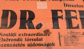 ca 1925 Lugos, színházi plakát 47x31 cm