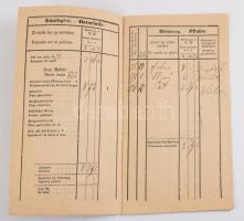 1873 Adókönyv lugosi háztulajdonos részére román-német kétnyelvű / 


 
1873 Tax book for a hous...