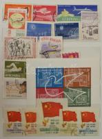 Román és szovjet bélyegek sorokkal a 60-as évek első feléből + 1 kínai sor, 2 db jó állapotú közepes...