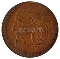 Csehszlovákia DN "J.A. Komensky 1592-1670 / Muzeum J.A. Komenskeho Uhersky Brod" kétoldalas bronz emlékérem T:XF Czechoslovakia ND "J.A.Komensky 1592-1670 / Muzeum J.A. Komenskeho Uhersky Brod" double-sided bronz medallion C:XF
