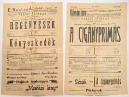 1913 Lugos 2 db színházi előadás plakátja 33x48 cm