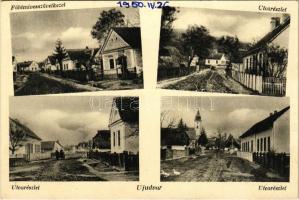 1950 Újudvar, Földmívesszövetkezet, utcarészletek