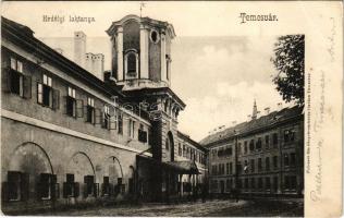 1907 Temesvár, Timisoara; Erdélyi laktanya. Polatsek-féle könyvkereskedés kiadása / K.u.K. military barracks (fa)