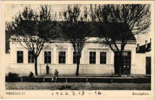 1944 Őrszállás, Stanisics, Stanica; Községháza. Pásztor Sándor kiadása / town hall (EK)