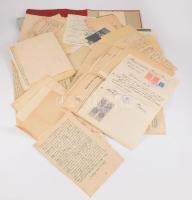 ca 1800-1940 Vegyes régi nyomtatvány tétel: főleg Lugoshoz kapcsolódó nyomtatványok, XIX. századi levelek, kéziratok, stb