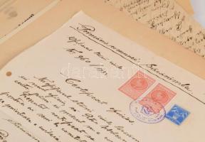 ca 1800-1940 Vegyes régi nyomtatvány tétel: főleg Lugoshoz kapcsolódó nyomtatványok, XIX. századi le...