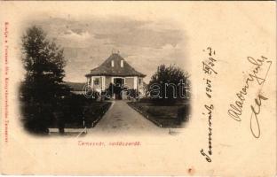 1901 Újszentes, Vadászerdő, Dumbravita, Santesti (Temesvár, Timisoara); M. kir. erdészeti szakiskola. Polatsek-féle könyvkereskedés kiadása / forestry school, forest ranger school (fl)