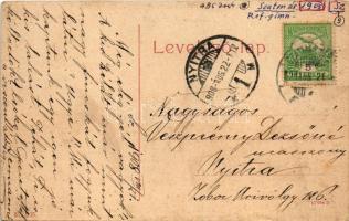 1908 Szatmárnémeti, Satu Mare; Református gimnázium. (W. L. ?) No. 235. / Calvinist school (EK)