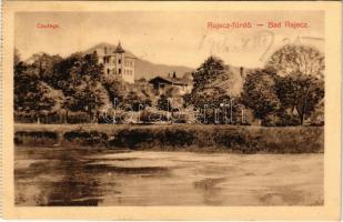 Rajecfürdő, Rajecz-fürdő, Rajecké Teplice; Bad / Coutege / fürdő, képeslapfüzetből / spa, bath, from a postcard booklet (fl)