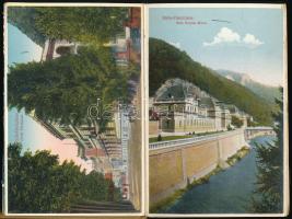 ca 1925 Baile Herculeane Herkulesfürdő képeket tartalmazó leporelló, 12 db képpel. papírkötésben, né...