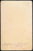 1899 Királyunk különböző életkorban. Ferencz József arcképeit bemutató kabinetfotó 11x17 cm