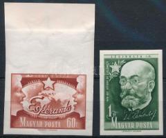 1957 Eszperantó mozgalom vágott sor, a 60f nagy ívszéllel (10.000) (60f ujjlenyomat, gumihiba / fingerprint, gum disturbance)