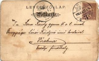 1900 Arad, Andrássy tér, üzletek / square, shops (b)