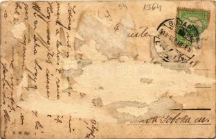 1913 Budapest XX. Pestszenterzsébet, Pesterzsébet, Erzsébetfalva; Látkép, Kossuth Lajos utca és Törö...