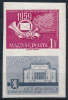 1959 A szocialista országok postaügyi minisztereinek értekezlete (II.) vágott szelvényes bélyeg (4.000)