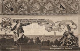 Göttingen Town hall interior wall painting