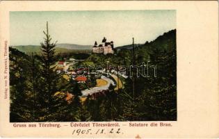 1905 Törcsvár, Törzburg, Bran-Poarta, Bran; vár. N. Popovici kiadása / castle (EK)