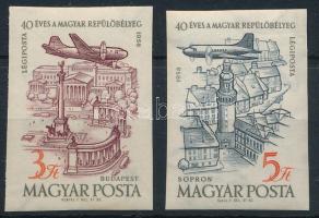 1958 40 éves a magyar repülőbélyeg vágott sor (5.000)