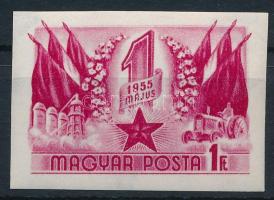 1955 Május 1. (VI.) vágott bélyeg (6.000)