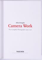 Alfred Stieglitz: Camera Work. The Complete Photographs 1903-1917. Köln,2008,Taschen. Német nyelven....