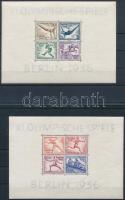 Deutsches Reich 1936 Olimpia blokkpár Mi 5-6 (Mi EUR 280.-) (apró hibák / minor faults)
