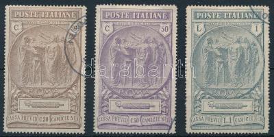Olaszország 1923 Mi 183-185 (Mi EUR 240.-) garancia nélkül / no guarantee