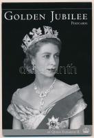 1977 II. Erzsébet királynő uralkodásának 25. évfordulójára kiadott 8 lapos képeslapfüzet