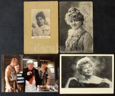 Régi és modern szinészek, előadó művészek, közel 1.000 képeslap és pár száz kisalakú fotó nagyobb ci...