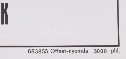 1968 ,,Minden évben újra", filmplakát, ofszet, papír, jelzés nélkül, Offset-nyomda, 57x41 cm. K...