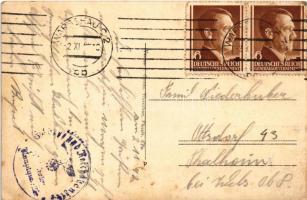 1942 Warszawa, Varsovie, Warschau, Warsaw; Stadtbrücke. Verlag F. Gazda / bridge, "DUNAJEC"...