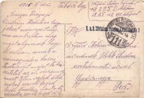 1916 Lutsk, Luck; Zamek / Schloss / castle + "K.u.k. Divisions Telefon Abteilung No. 7." &...