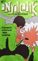 Darvas Árpád (1927-2015): ,,A nyolcadik a verhetetlenek", 1970. Filmplakát, papír, jelzett a plakáton, Offset Nyomda, 57,5x39,5 cm. Hajtásnyomokkal. Magyar pop art plakát!
