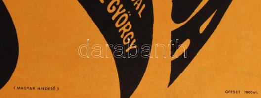 cca 1967,,Egy szerelem három éjszakája". Filmplakát, papír, jelzés nélkül, Offset Nyomda, 56x39...