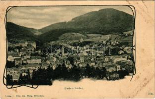 Baden, Baden-Baden; Verlag Edm. von König /general view (tear)