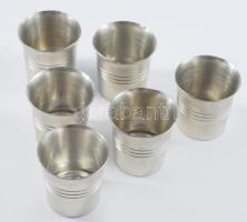 6 darab ón italos pohár, jelzett, m: 4 cm