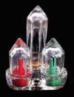 "Toast Szabadalom" só- és borskínáló szett fogvájó tartóval, m: 11,5 cm