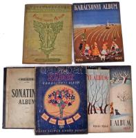 1909-1944 5 db Karácsonyi Album kottafüzet + egy régi kottafüzet