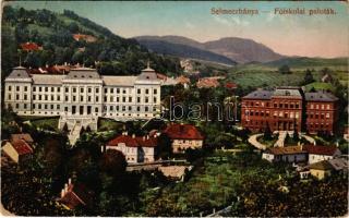 1914 Selmecbánya, Schemnitz, Banska Stiavnica; Főiskolai paloták. Joerges kiadása / high school palaces (fa)