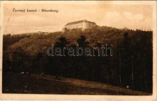 1925 Vöröskő, Cerveny Kamen (Cseszte, Castá); Vöröskő vára. Samuel May kiadása / Schloss Bibersburg / Hrad Cerveny Kamen / castle (fl)