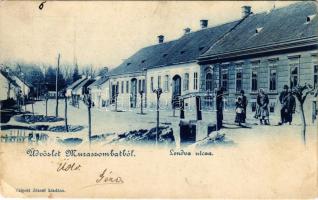 1902 Muraszombat, Murska Sobota; Lendva utca. Czipott József kiadása / street (tűnyomok / pinmarks)