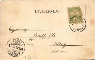 1902 Muraszombat, Murska Sobota; Lendva utca. Czipott József kiadása / street (tűnyomok / pinmarks)