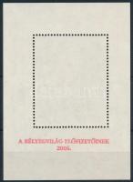 2006 Deák Ferenc emlékív, a hátoldalon "A BÉLYEGVILÁG ELŐFIZETŐINEK 2006" felirattal