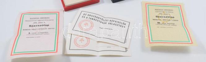 Zacskónyi szocializmus tárgy tétel: 1980 Tanácstag választási lap, Hazafias Népfront szavazólap, KIS...