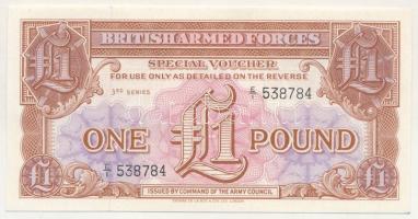 Nagy-Britannia / Katonai kiadás 1956. 1P "3. sorozat", "E/I 538784" T:UNC United Kingdom / British Armed Forces 1956. 1 Pound "3rd series" "E/I 538784" C:UNC Krause P#M29