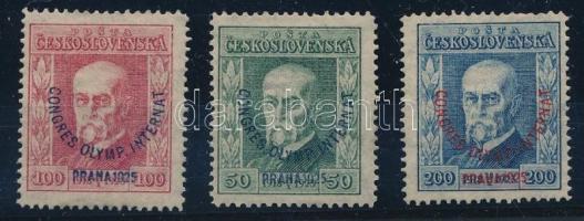 1925 Nemzetközi Olimpiai Bizottság Mi 209-211