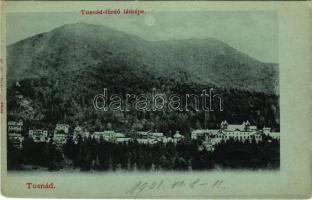 1901 Tusnádfürdő, Baile Tusnad; látkép este holdfényben. W. G. kiadása / general view at night in moonlight (EK)