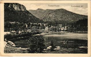 Tusnádfürdő, Baile Tusnad; Csónakázó-tó. Brunner Lajos kiadása / lake, rowing boat (fl)