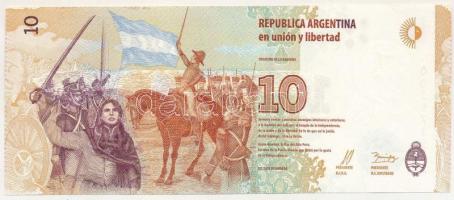 Argentína DN(2016) 10P "00297151 A" T:UNC,AU
Argentina ND(2016) 10 Pesos "00297151 A...